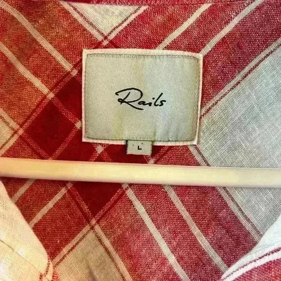 Rails Amelie plaid linen blend top - Picture 6 of 6